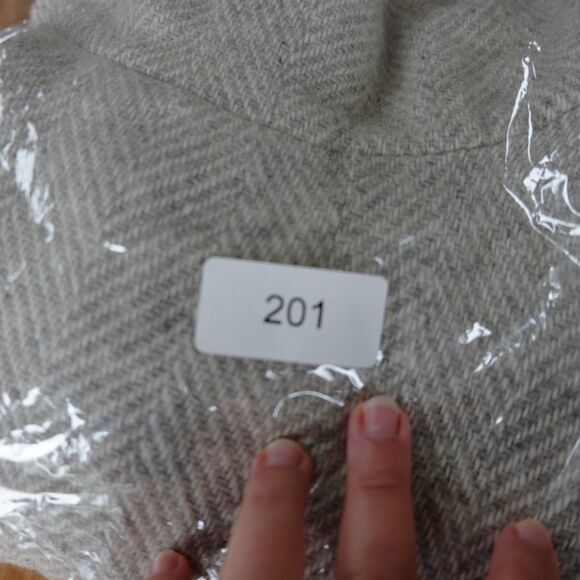 J. Crew Wool Blend Herringbone Cowl Neck Poncho Women Sz XXS OVERSIZED - Picture 13 of 13